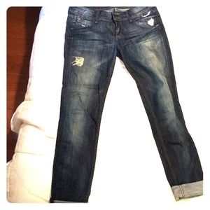 Hudson destroyed denim jeans size 27
